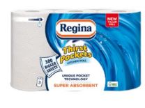 Regina Thirst Pockets Kitchen Roll 2ply x 3 Rolls