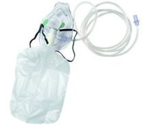 Non-Rebreather Oxygen Mask with Tubing – Single Use, High Concentration Delivery