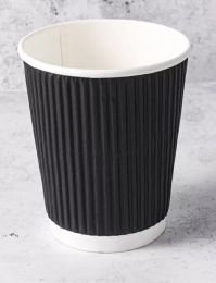 8oz Ripple Paper Vending Cups – Recyclable, Triple-Wall, Pack of 35