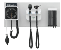 Welch Allyn LED GS777 Wall Unit - Coaxial Ophthalmoscope & Diagnostic Otoscope with an Aneroid BP