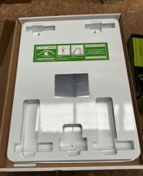 Eye wash wall plate large to hold 20ml eye wash pods and eye bandages