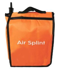 Emergancy Fracture Air Splint Kit for the tempory immobilisation of fractured limbs, six peice with pump and carry case