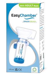 EasyChamber Anti‑Static Spacer with Adult Mask – Inhaler Holding Chamber (6+ years)