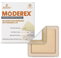 Moderex Border Sensitive Plus Foam Dressing – Silicone-Backed, Border, for Sensitive Skin