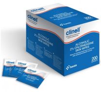 Clinell 2% Chlorhexidine in 70% Alcohol Skin Wipes x 200