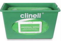 Clinell Universal Wipes Wall Mounted Dispenser - Green - For 200 Soft Pack Wipes