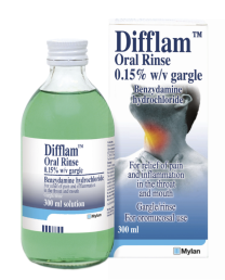 Difflam Throat Spray & Oral Rinse – Rapid Relief for Sore Throat & Oral Discomfort