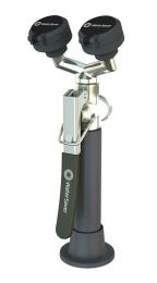 Twin Head Combination Eyewash/Drench Hose with Stay-Open_Valve (Braided Steel Hose)