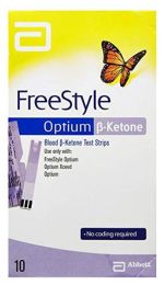 Freestyle Optium Blood ß-Ketone Strips x 10