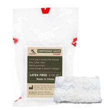 compressed wound packing x-ray detectable hemostatic gauze