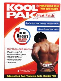 Koolpak Heat Patch (Pack of 4) | 8-Hour Adhesive Heat Therapy


