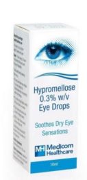 Hypromellose 0.3% w/v Eye Drops - 10ml