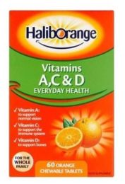 Haliborange Vitamins A,C & D Chewable Tablets (60 Pack)