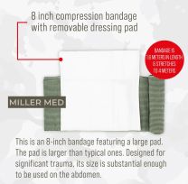 Israeli Emergency Bandage 8″ (AZ-EB-03) | Heavy-Duty Trauma Compression Dressing