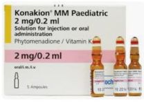 vit k (Phytomenadione) genric of Konakion 2mg / 0.2ml Paediatric Amp - Pack of 5 