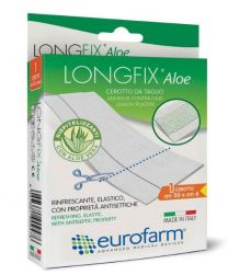 Aloe-infused continuous-length adhesive plaster—custom-cut