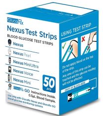 Gluco Rx Nexus Glucose Test Strips x50