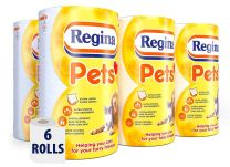 Regina PETS 3ply super strong absorbent rolls x 6