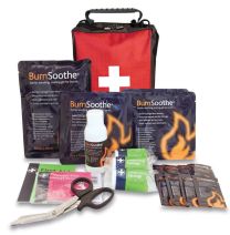 Burns First Aid Kit – Stockholm Bag (Red) | Immediate Burn & Scald Relief