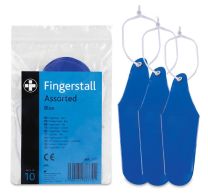 Finger Stall Blue Assorted - Pack of 10