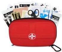 Rhino Rescue 118‑Piece Waterproof First Aid Kit – Compact EVA Outdoor & Travel Kit