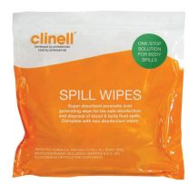 Spill Wipes for dealing with body fluid spills
