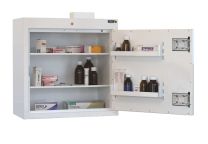 Sunflower Controlled Drug Cabinet With Light - 2 Shelves/2 Trays/1 Door 2 locks