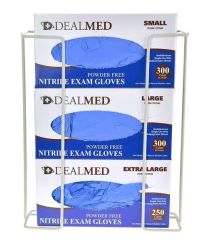 Triple Glove Box Wall Dispenser – 3 Box Holder, Wall Mounted