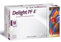 Delight Vinyl Powder Gloves Clear